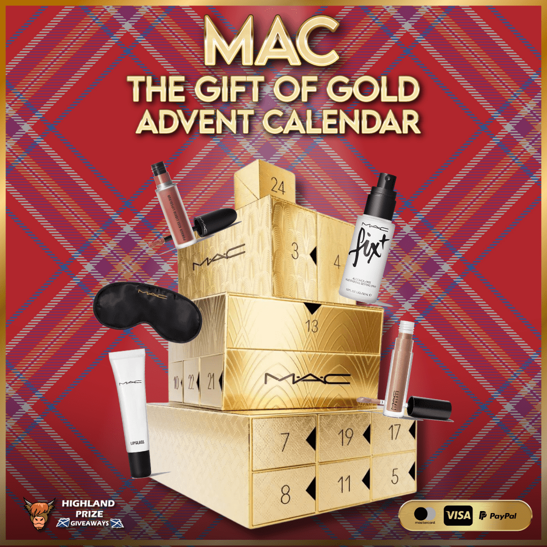 MAC ‘GIFT OF GOLD’ ADVENT CALENDAR Highland Prize Giveaways