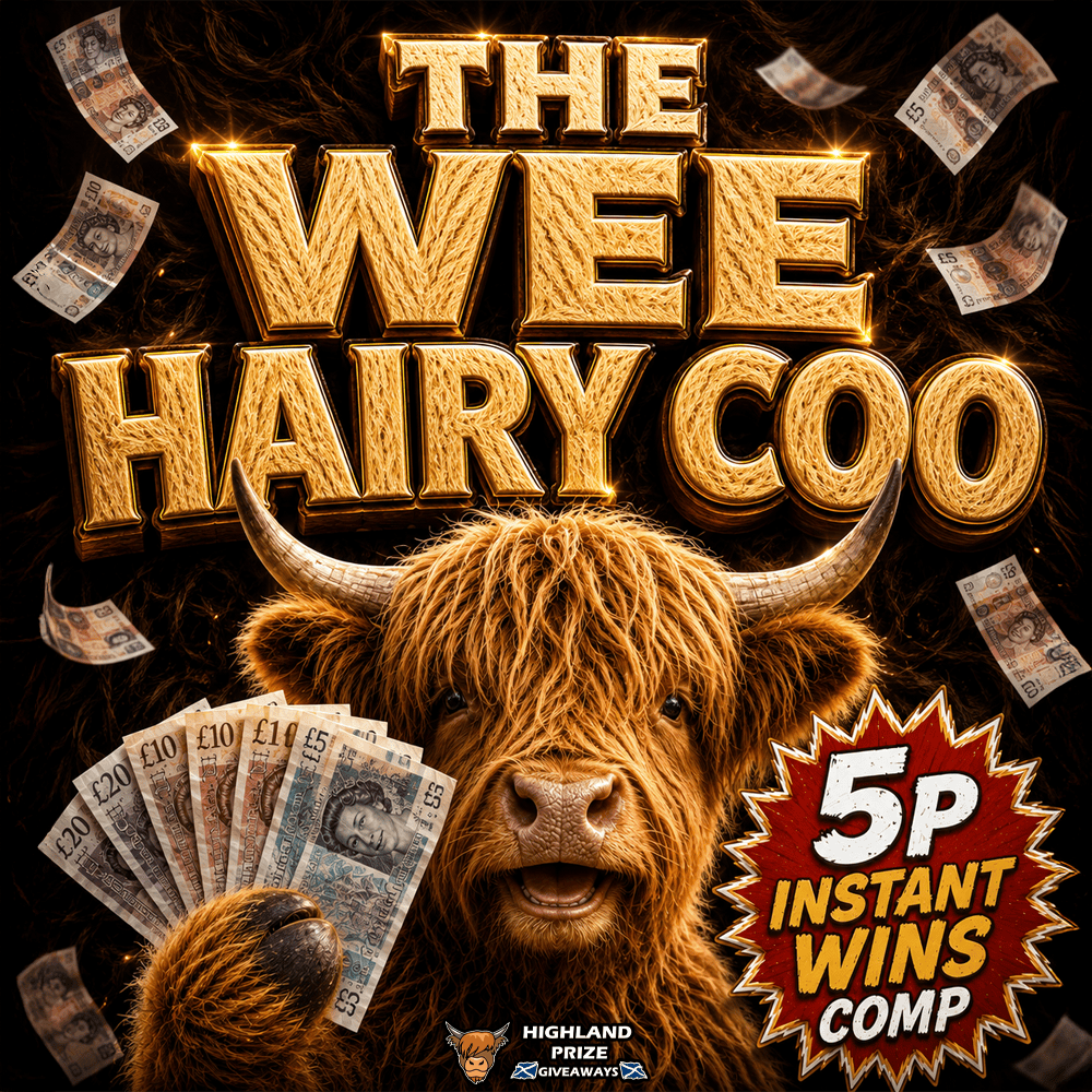 THE WEE HAIRY COO 5P INSTANT WINS COMP