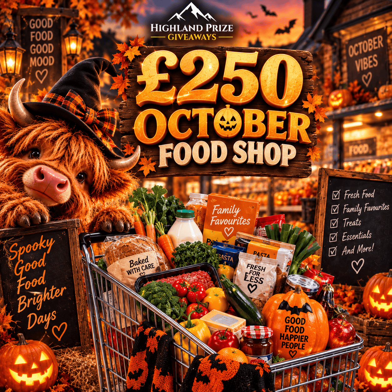£250 OCTOBER FOOD SHOP