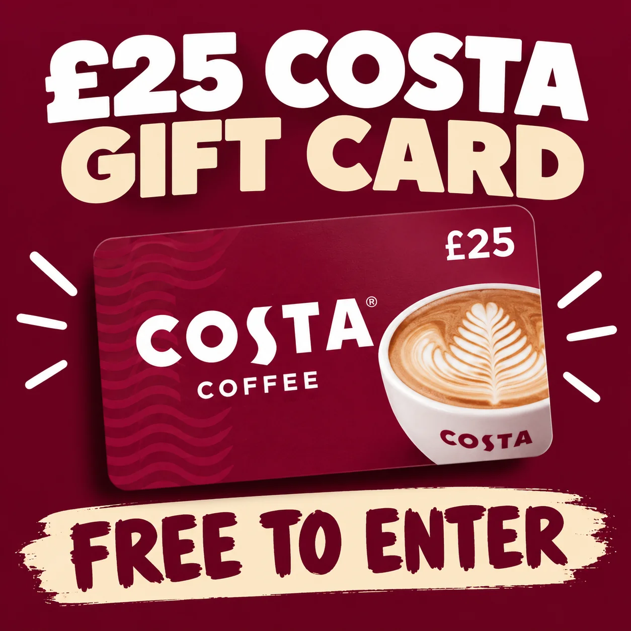 COSTA £25 GIFT CARD