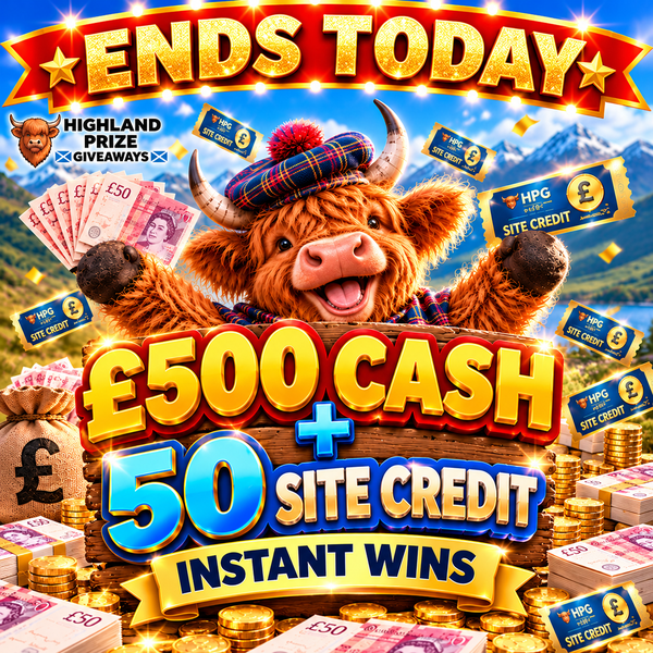 £500 CASH + 50 SITE CREDIT INSTANT WINS TUESDAY 20TH OCTOBER