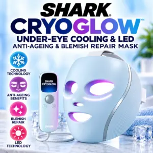 SHARK CRYOGLOW UNDER-EYE COOLING & LED ANTI-AGEING & BLEMISH REPAIR MASK – BLUE FROST